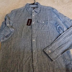Michael Kors Pacific Blue ButtonDown Shirt
